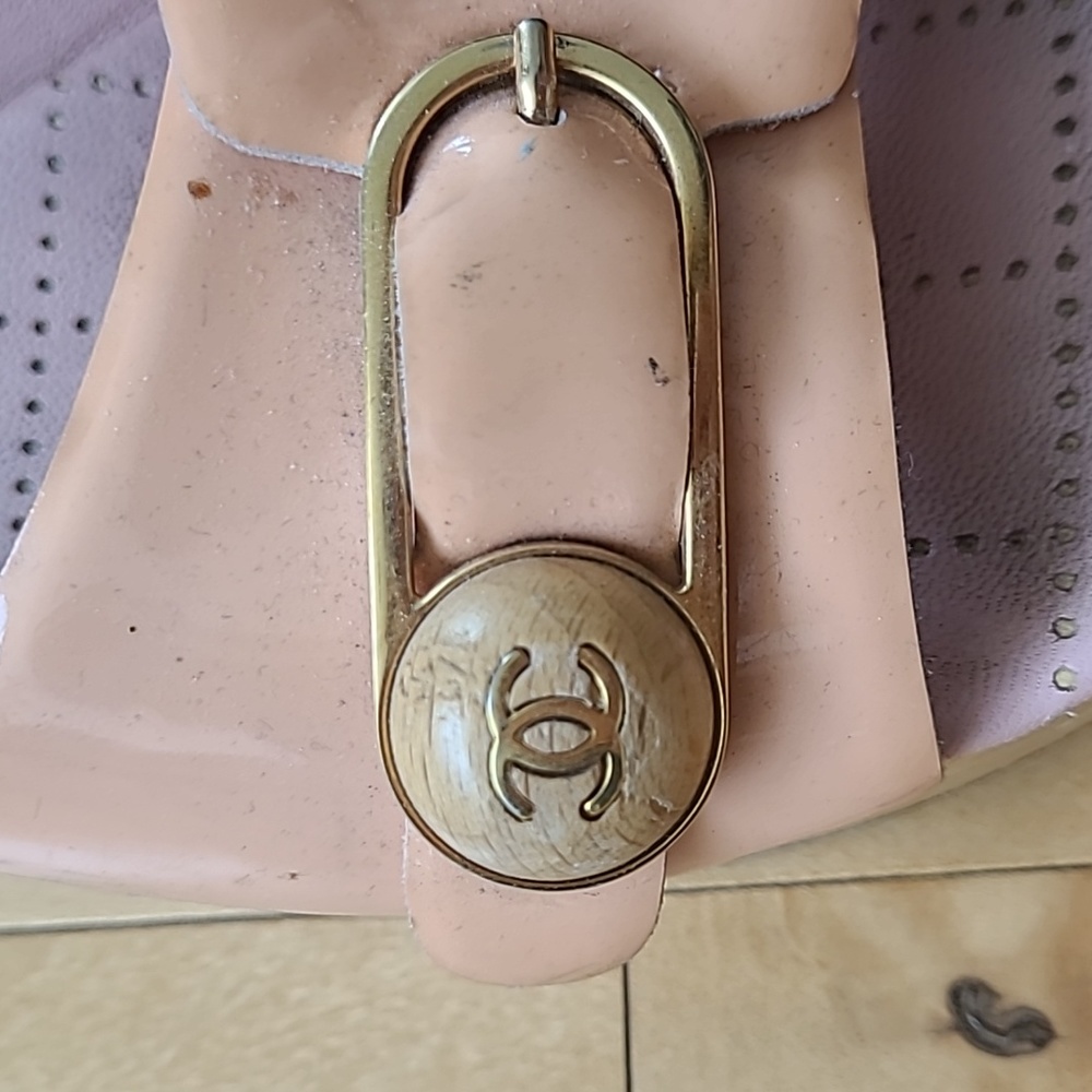 Authentic chanel wooden heel sandal size 8 - Picture 8 of 11